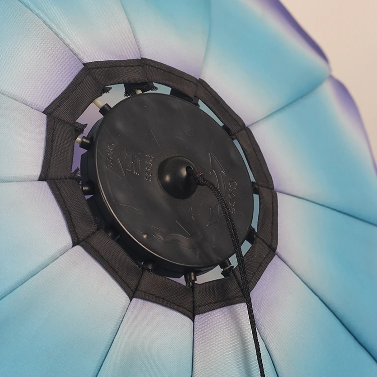 BAILING Blue Stripes Colorful Wind Spinner 3d Garden Ornament Decor Hanging Wind Spinner