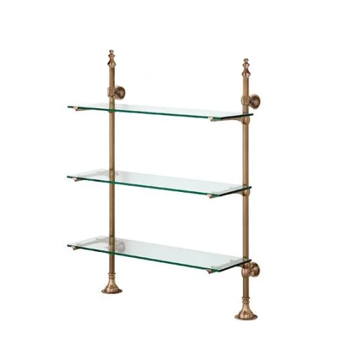 Кухонный настенный стеллаж из нержавеющей стали для бистро