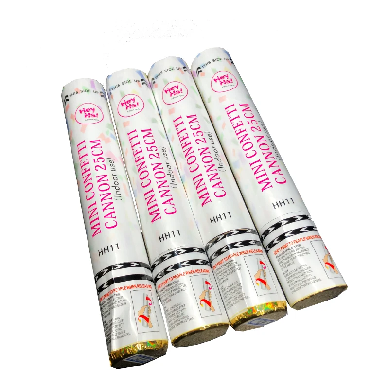 Factory Supply High Quality Party Poppers Confetti Cannon25cm Anodized Aluminum Confetti Cannon Festival Decoration Party Favor