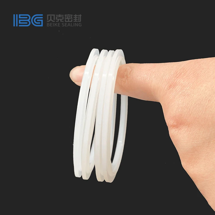 white black PTFE O Ring Flat Round Rubber Gasket