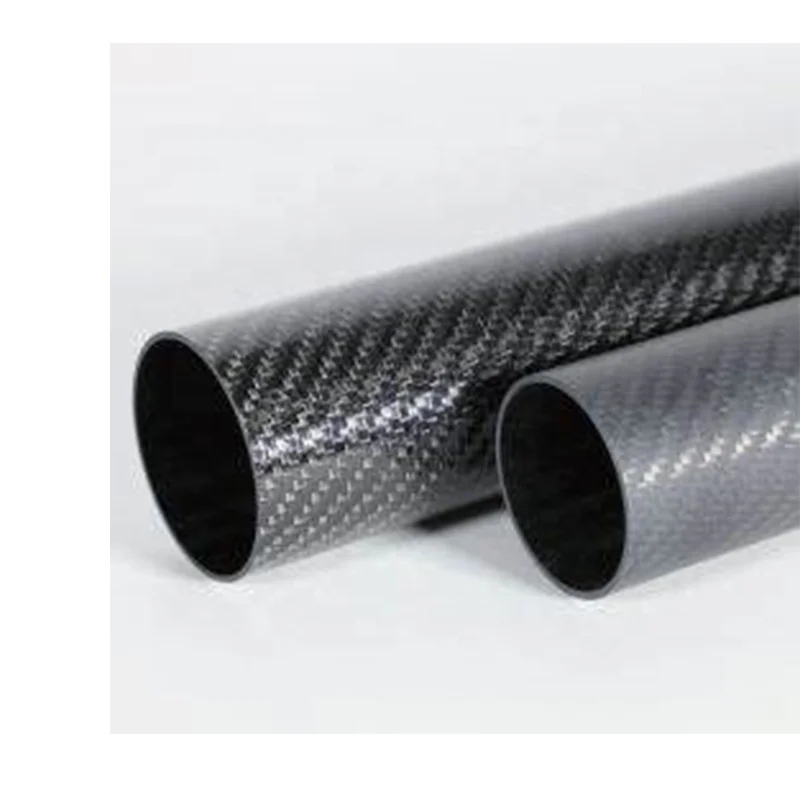 Whale stone High Quality Light Weight 100% 3k Glossy Matte Custom Size Carbon Fiber Tube Supports Customized Gold Wire Carbon Tu