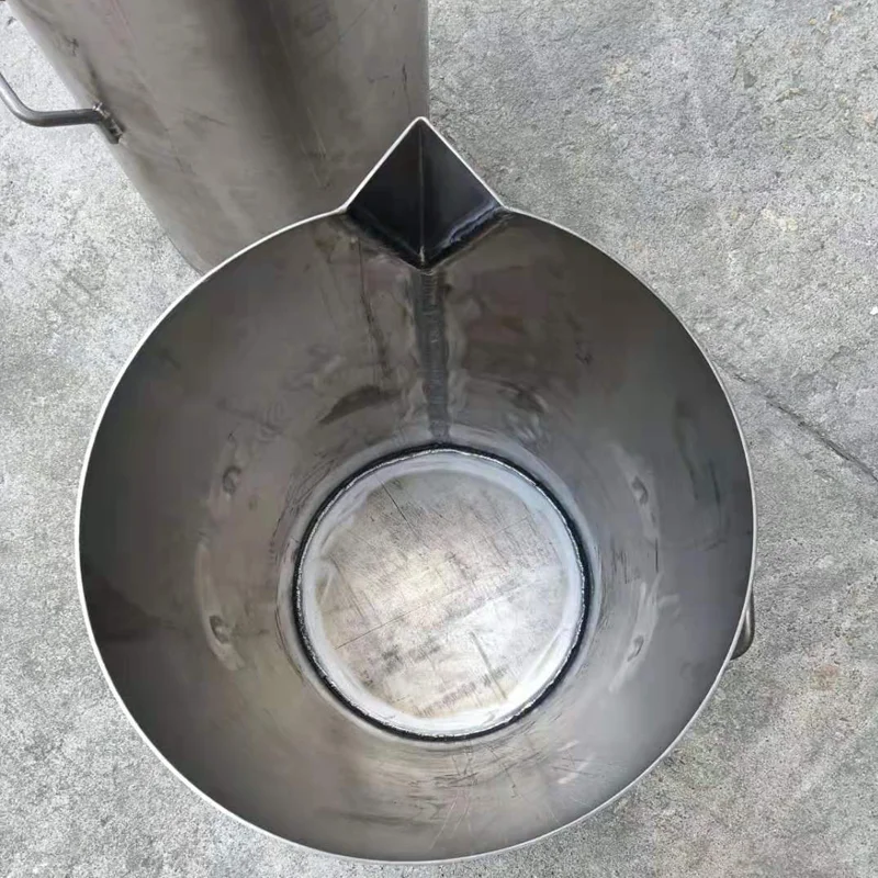 Customizedacid resistant pure titanium bucket, special refining titanium bucket for boiling aqua regia