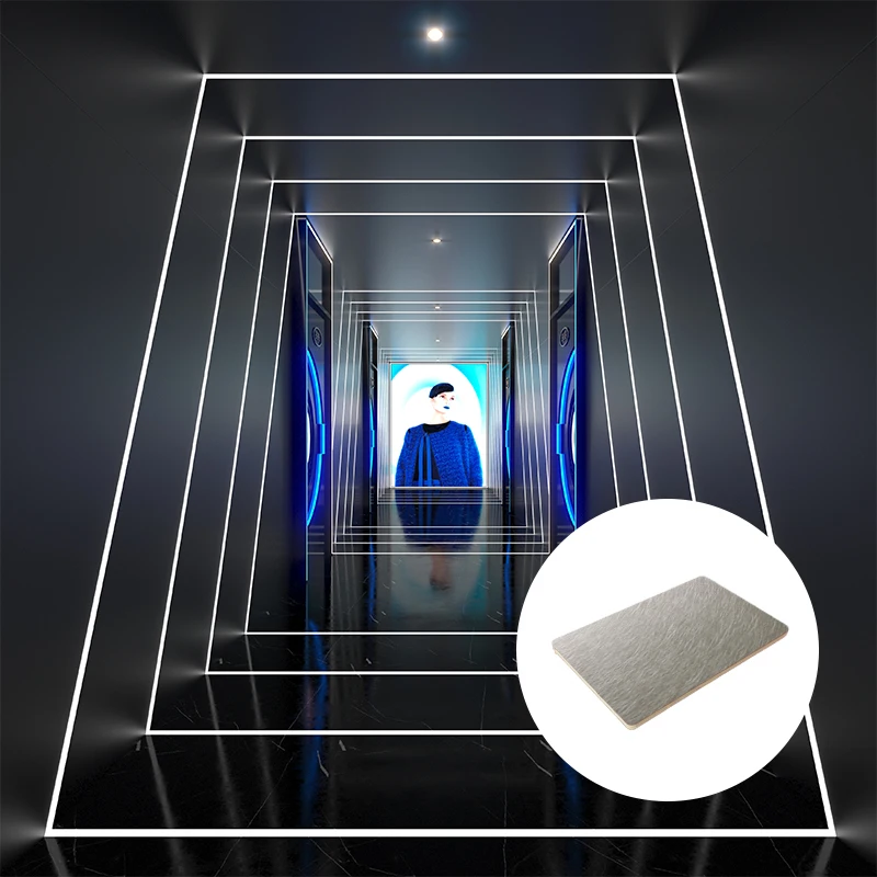 Pvc Materials Metal Texture Plate Carbon Crystal / Bamboo Charcoal Wood Veneer Wall Panel & Board