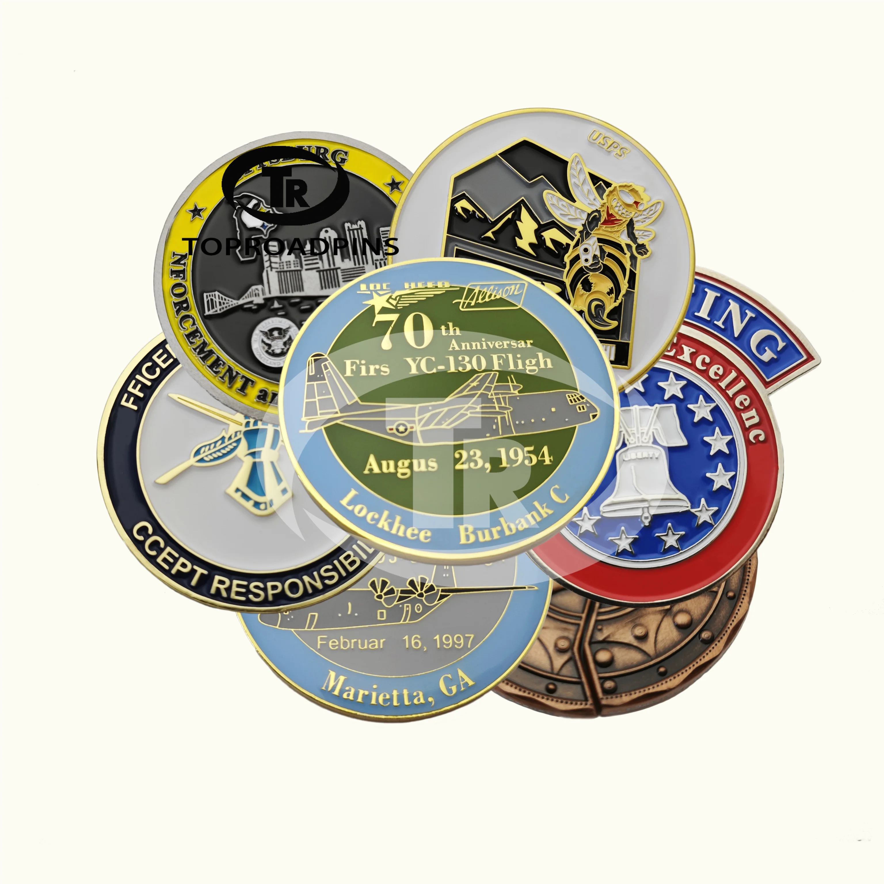 Personalized Made Customized Logo High Quality Presents Unique Shape Souvenir Medal Coin