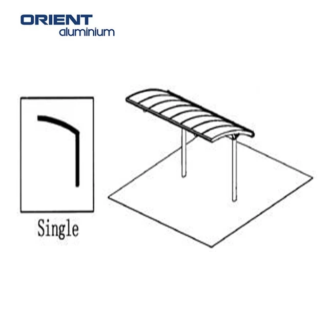 Aluminum carport /Car Shade Port/Car Garage in polycarbonate