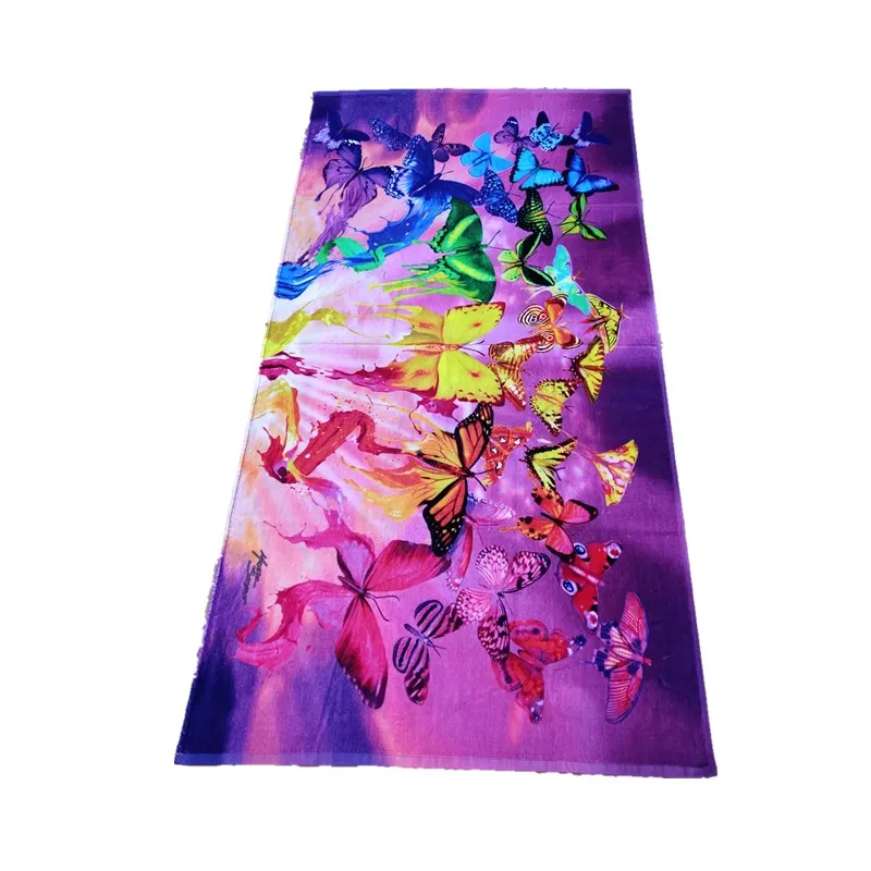 Рекламное 400 г/кв. М 100% Хлопковое полотенце с принтом животных цифровое полотенце с принтом