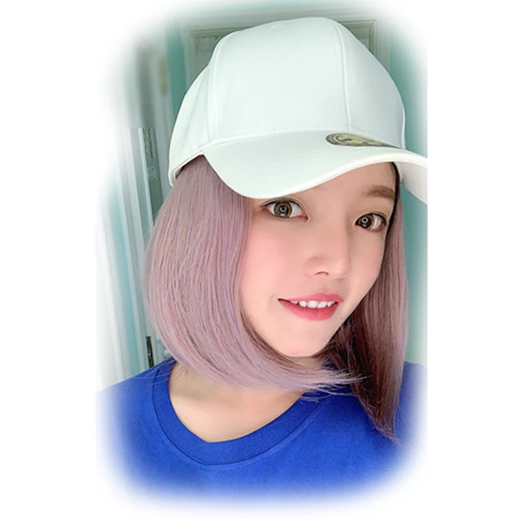 Pretty ladies simulation artificial Bob hair hat wig 25cm 10inch synthetic hair hat wig