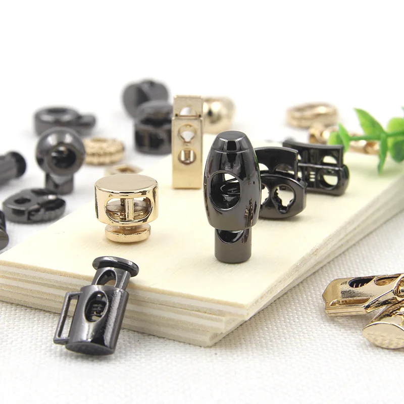 Wholesale Custom Metal End Stopper Toggle Clasp Buckle Rope Clamp Cord Locks Draws