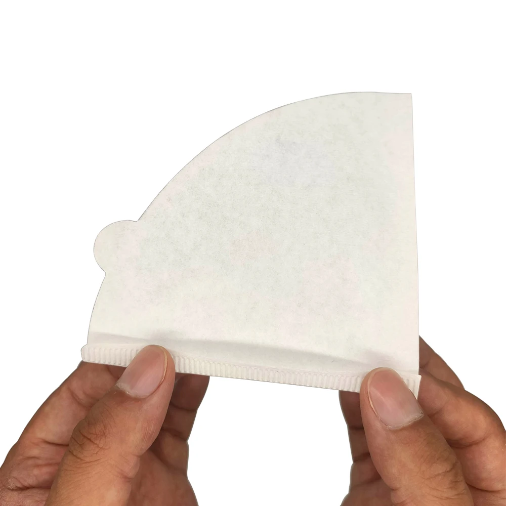 V60 01 02 V-образная древесная целлюлоза пищевая белая и неотбеленная кофейная фильтровальная бумага