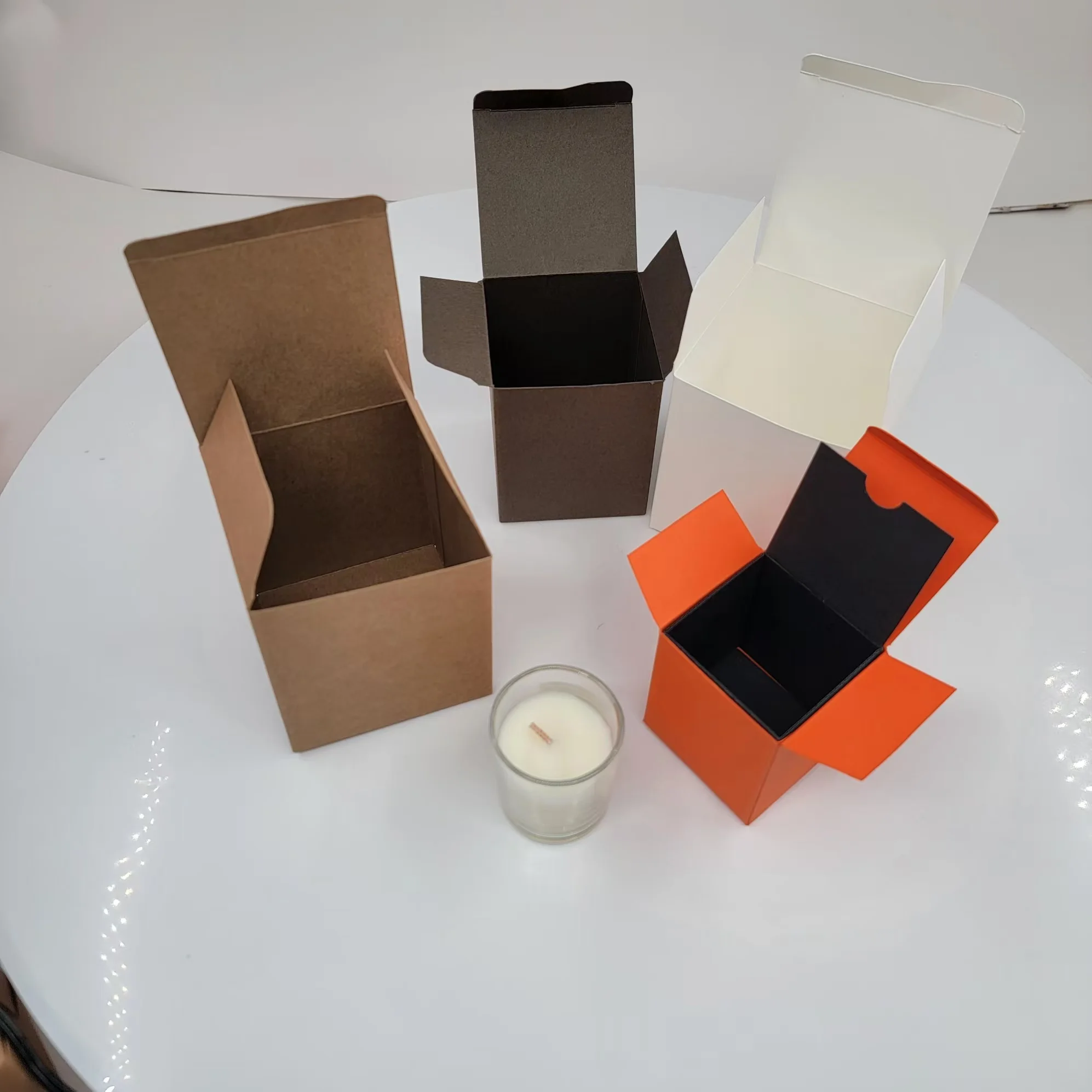 Craft Paper Christmas Gift Box Party Favors Packaging Chocolate Paper Box Xmas new year engagement baby shower Candy Boxes