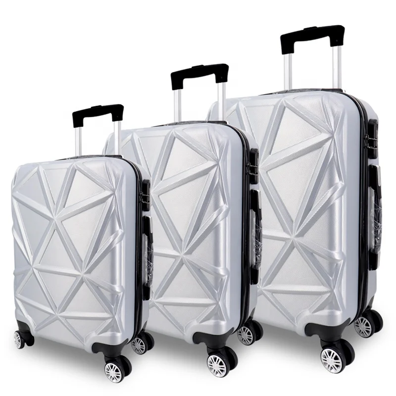 2024 wholesale ABS trending carry on suitcase luggage set hard shell waterproof travelling trolley luggage