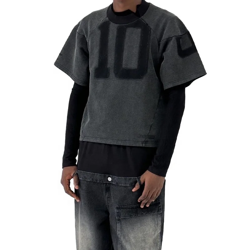 Finch Garment High Quality Acid Washed Sun Faded Plain Tshirt Boxy Cut Men Boxy Cropped Oversized Tshirt Women