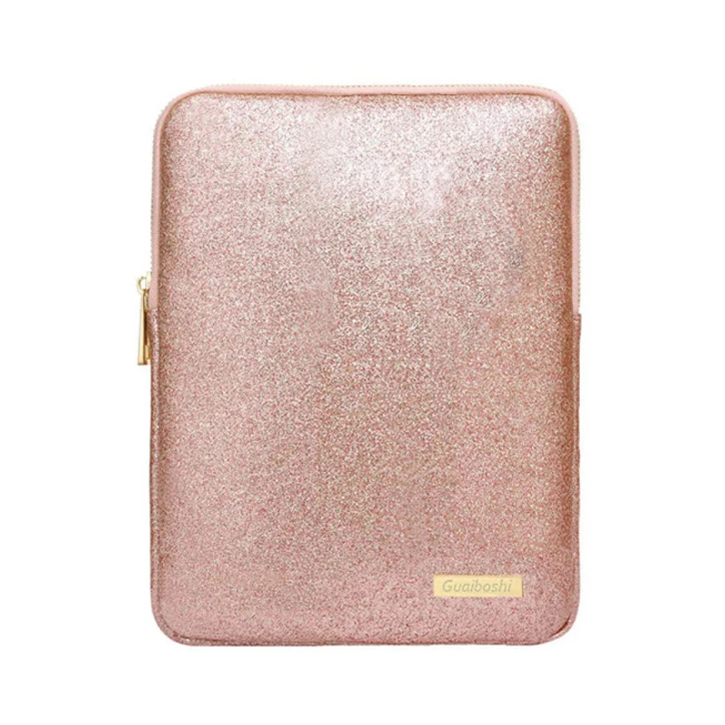 Universal Tablet Sleeve 7 8 9 10  inch rose gold color notebook Pouch bag For ipad laptop sleeve protective cover