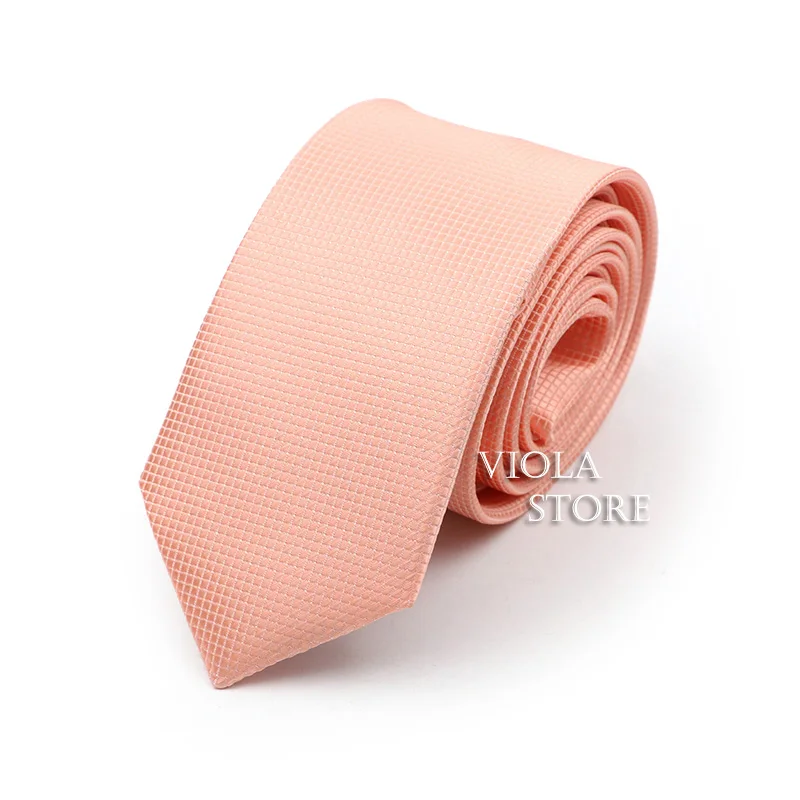 Fashion Solid Colorful 6CM Tie Narrow Polyester Necktie Wedding Grooms Business Tuxedo Banquet Cravate Gift For Men Accessory