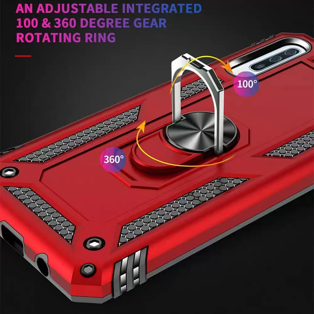 New Rotate 360 Degree Ring Stand Magnetic Adsorption Phone Case For Huawei P20 P30 P40 Pro Lite Case
