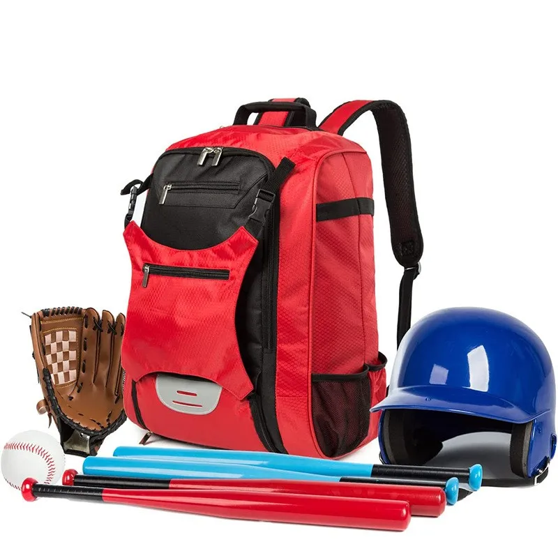 Customize logo Extra Large Padded Air Mesh Back Field Hockey Equipment Breathable Baseball Bag Backpack