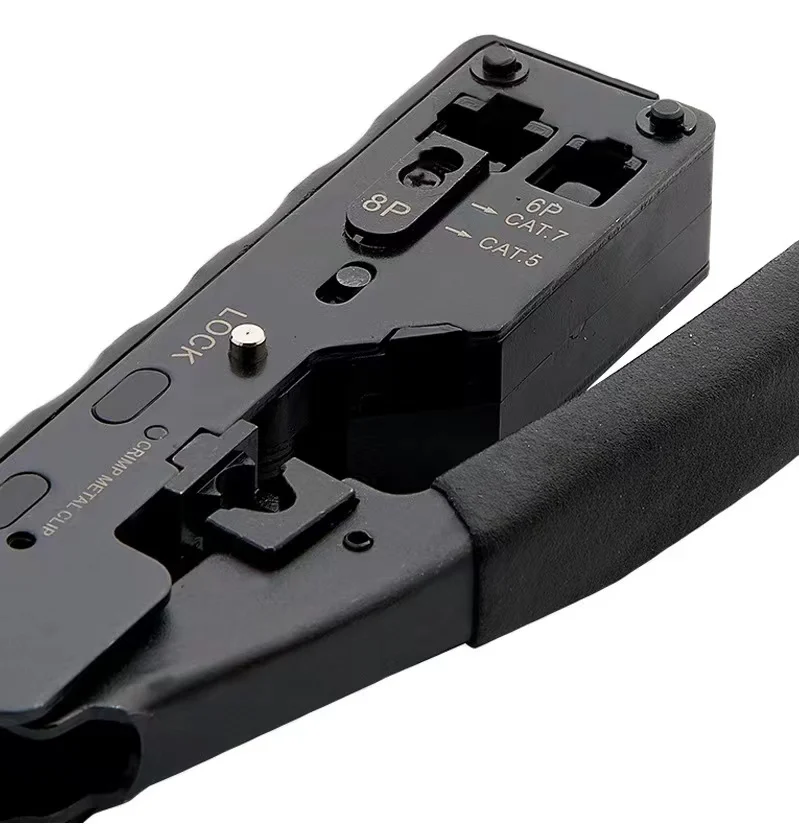 Factory wholesale multi-functional pressure wire pliers seven types of dovetail clip crystal head network wire pliers