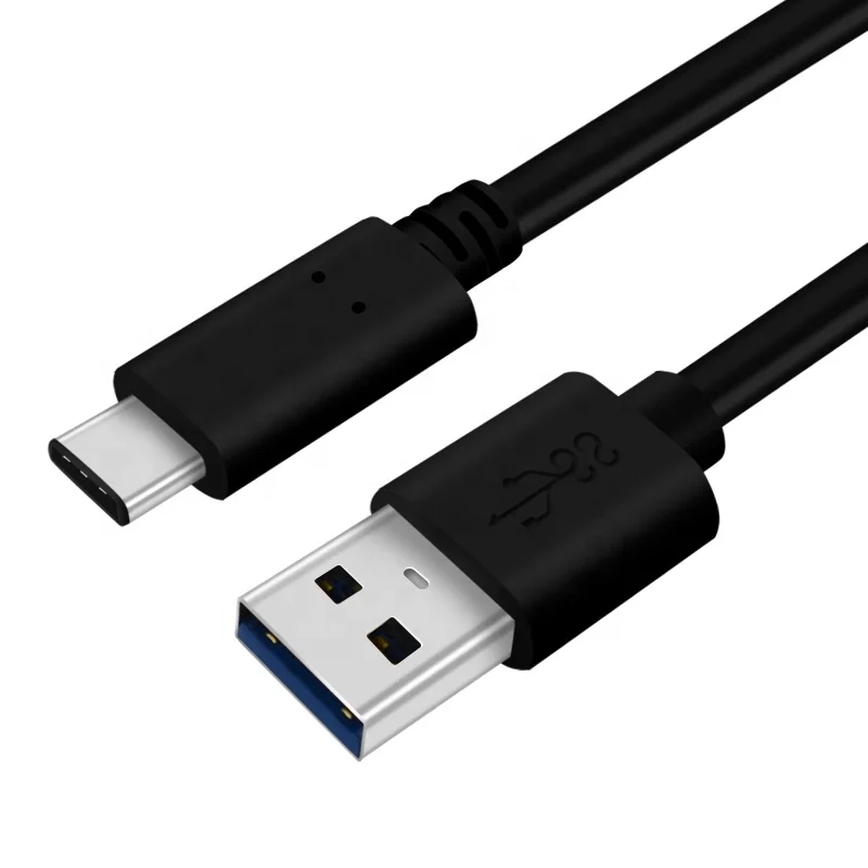 Economic PVC Plastic USB Cable Type-C to USB 3.2  Gen1 2M 1M High Performance 60W 5Gbps Data Cables with Shield