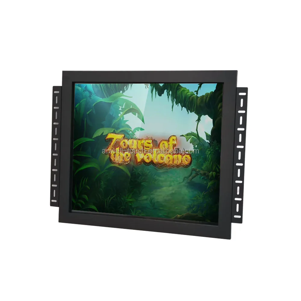 POG gaming monitor 19 inch DC 24v power led multi touch screen monitor rs232 usb support 3M