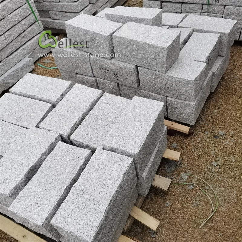 Лидер продаж Настенные блоки из светло-серого гранита #: 40*20*20 см