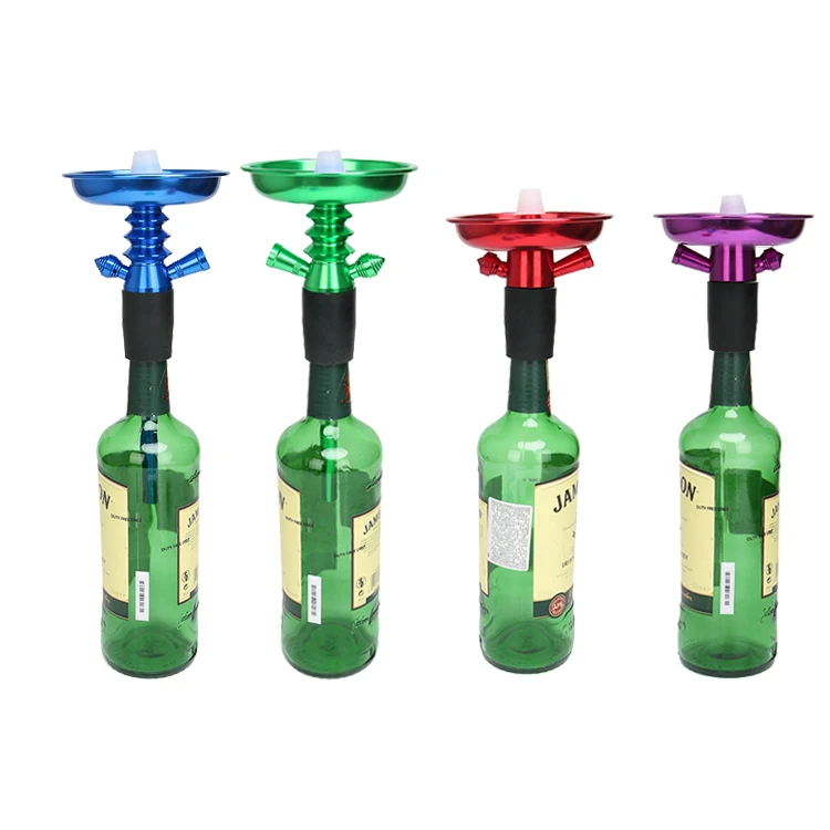 aluminium nargile accessories push type top hookah stem head shisha pole parts suit sets adapter rod