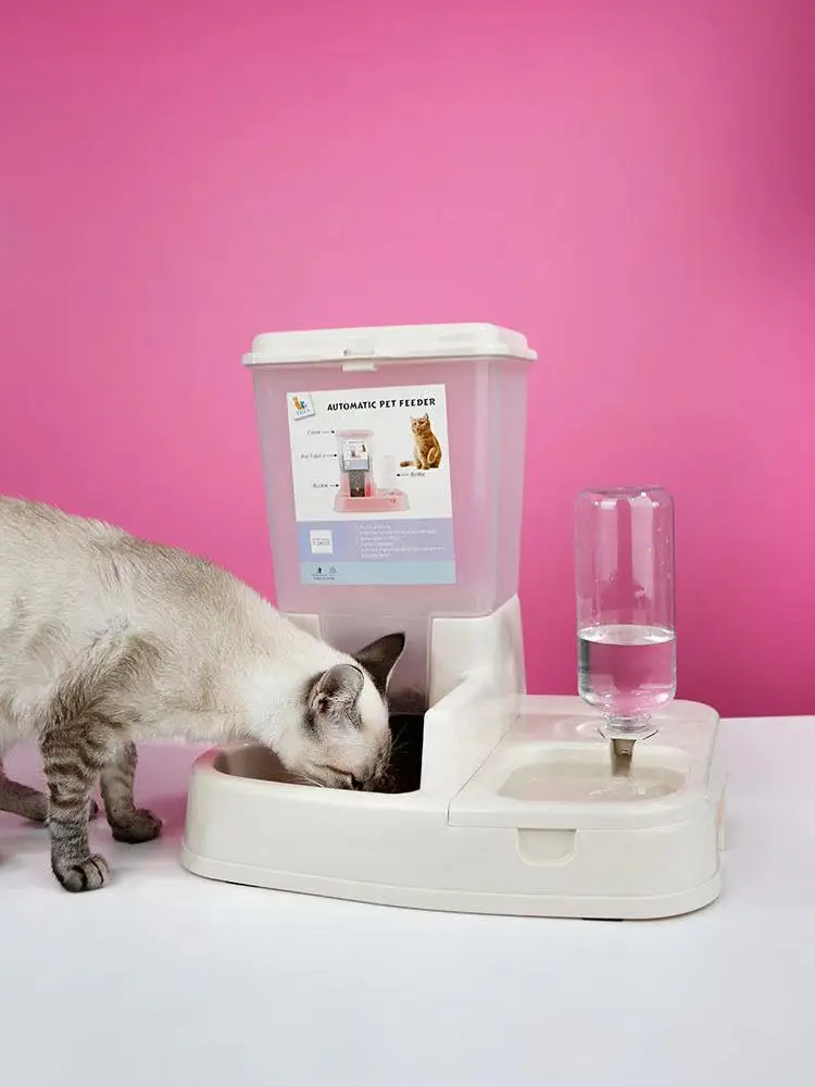 
Cat and Dog Double bowl feeders Food water dispensers automatically feed pet feeders 