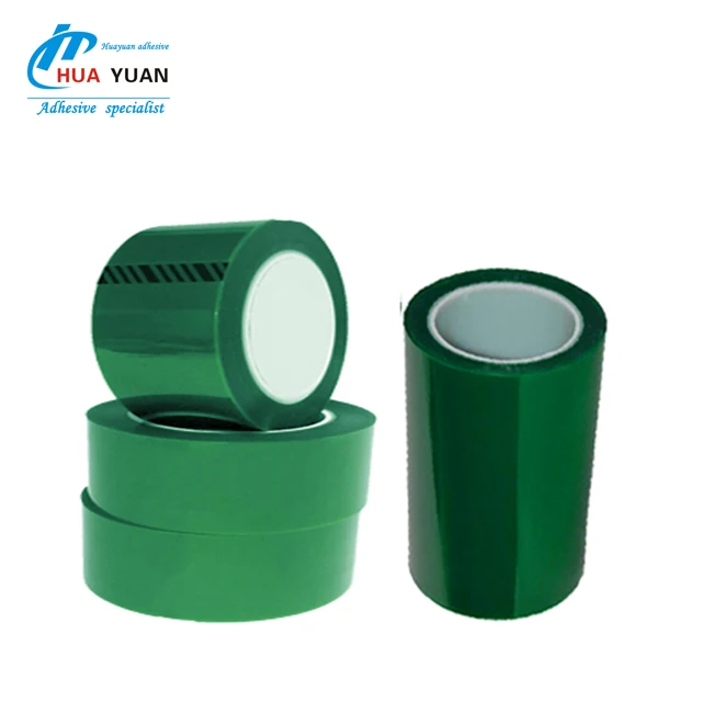 High Quality Double Sided Green PET Polyester Tape Water Activated Heat-Resistant Hot Melt Rubber Adhesive Masking High