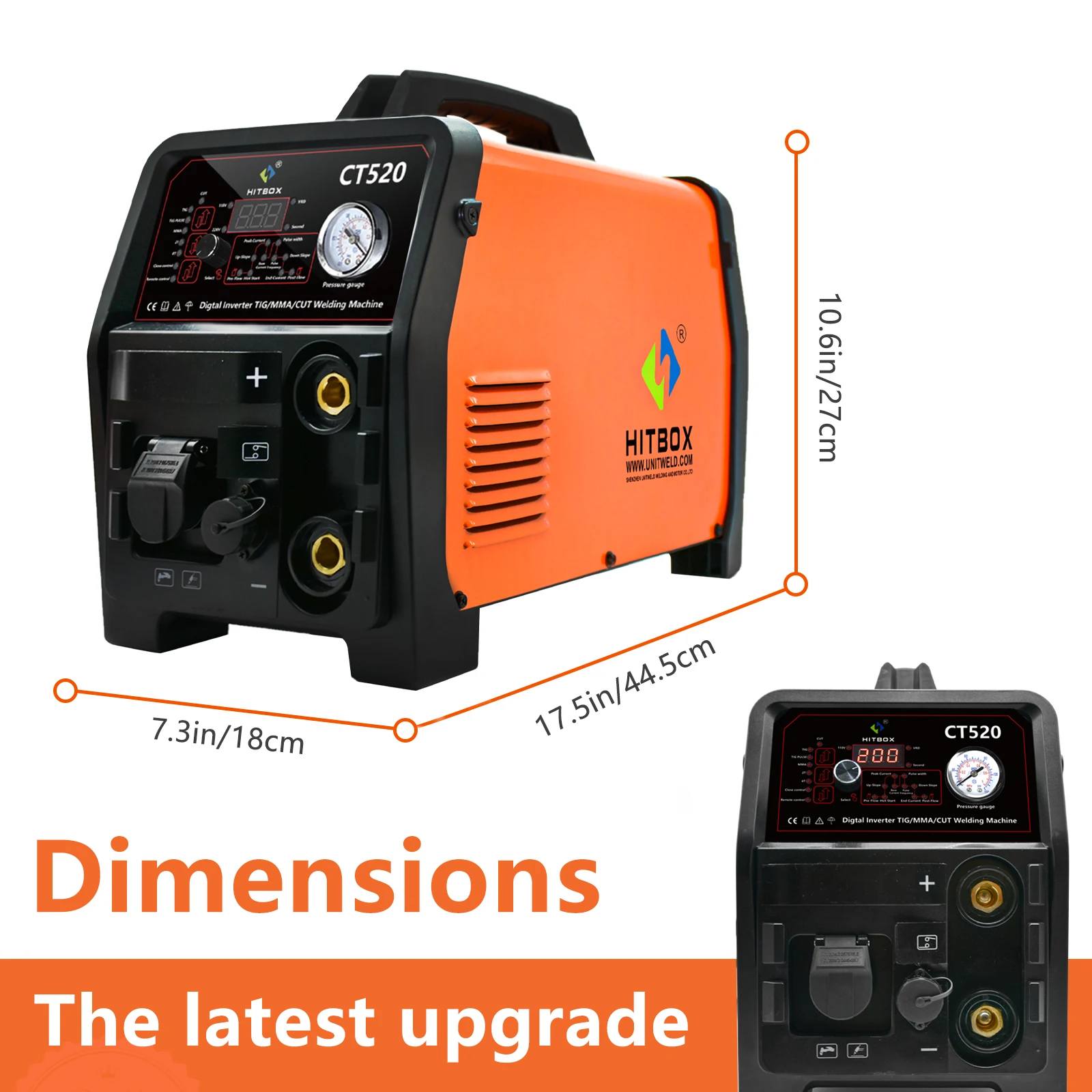 Сварочный аппарат HITBOX инвертор IGBT плазменной резки постоянного тока CT520 для TIG MMA сварочный 3 в