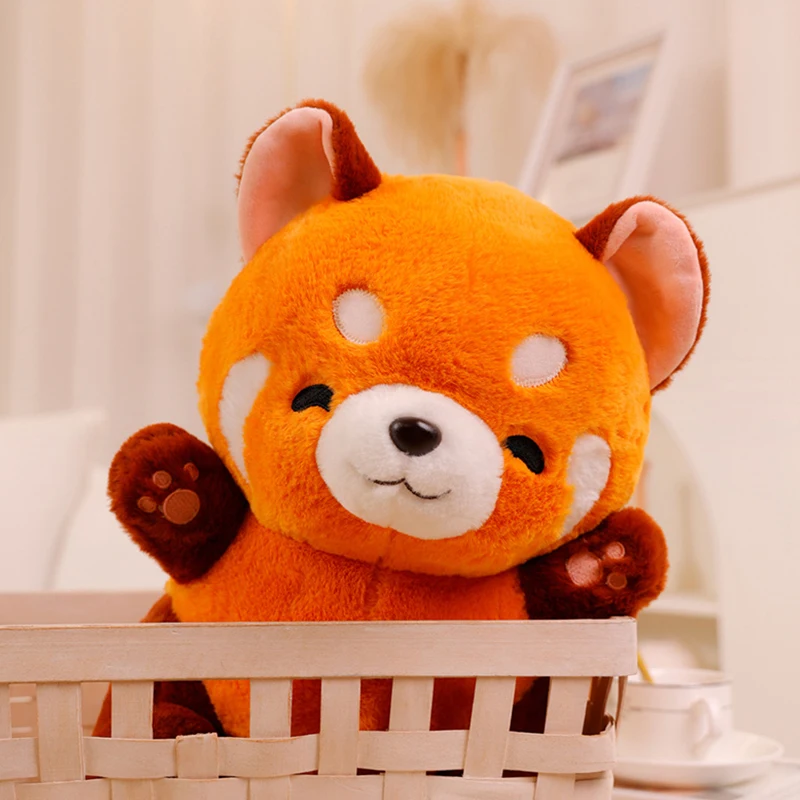 Custom Logo Cute Stuffed Little Raccoon Wild Animal Toys Plush Doll