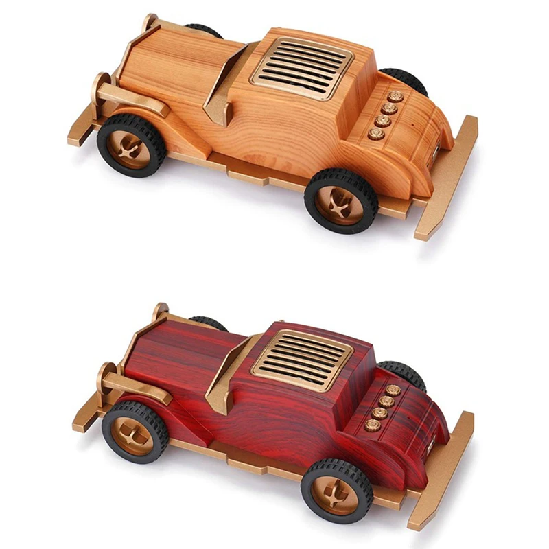Unique Design Classic Car Retro Blue Tooth Wireless Speaker Wood Mini Speaker