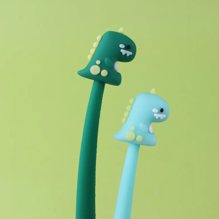 Fashion cute soft silicone egg dragon shaking pen small fresh and cute student writing pen