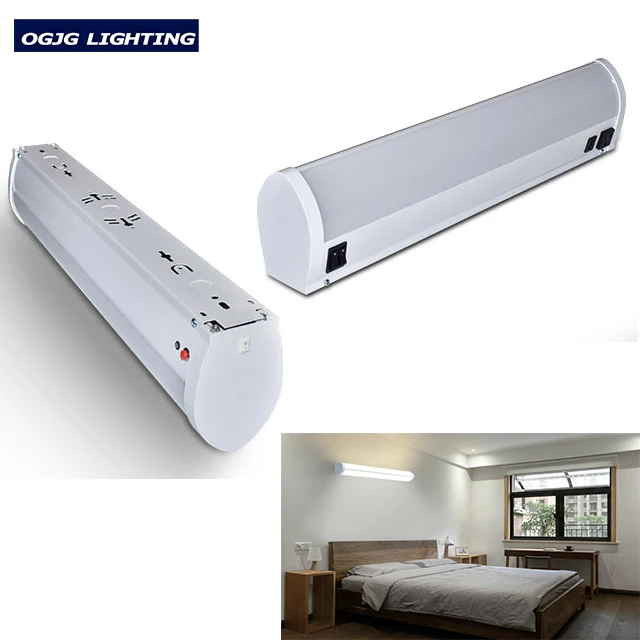 Up Down Light Pull Chain Switch On/off Switch USB Outlet Socket Bedroom Over Bed Head Led Linear Lighting Fixture