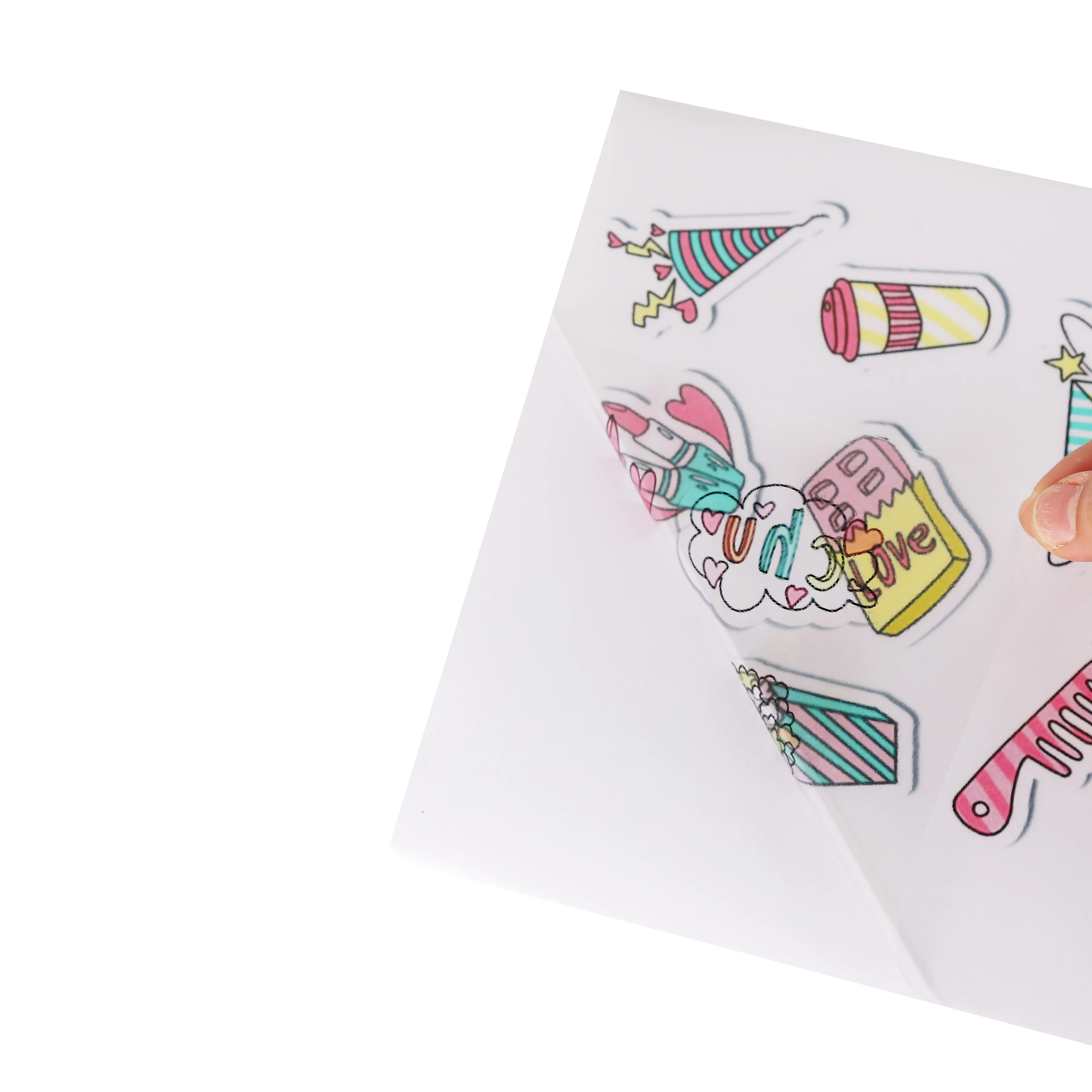 A4 Printable 100% Clear Transparent PET/Acrylic Vinyl Sticker Paper Non-Waterproof Self-Adhesive Sheets Inkjet Printer Craft Use