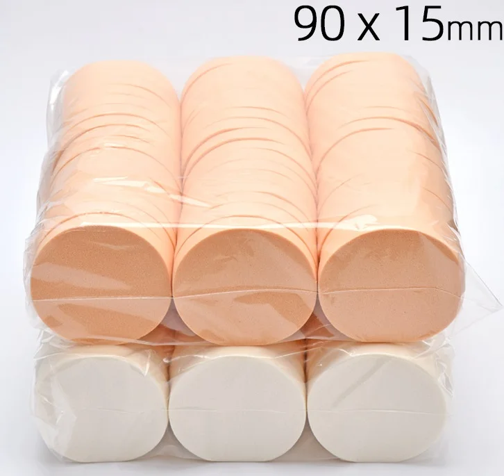 Cangli 90mm Big Size Face Cosmetic Sponges Beauty Foam Applicator Puff for Liquid Foundation