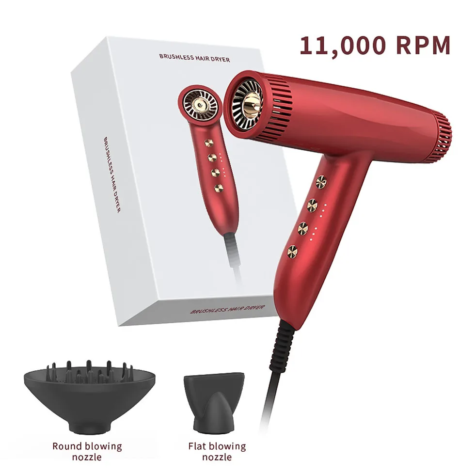 multifunction professional new solar powered handheld high powered blow dryer hair drier gift set for blowing hair