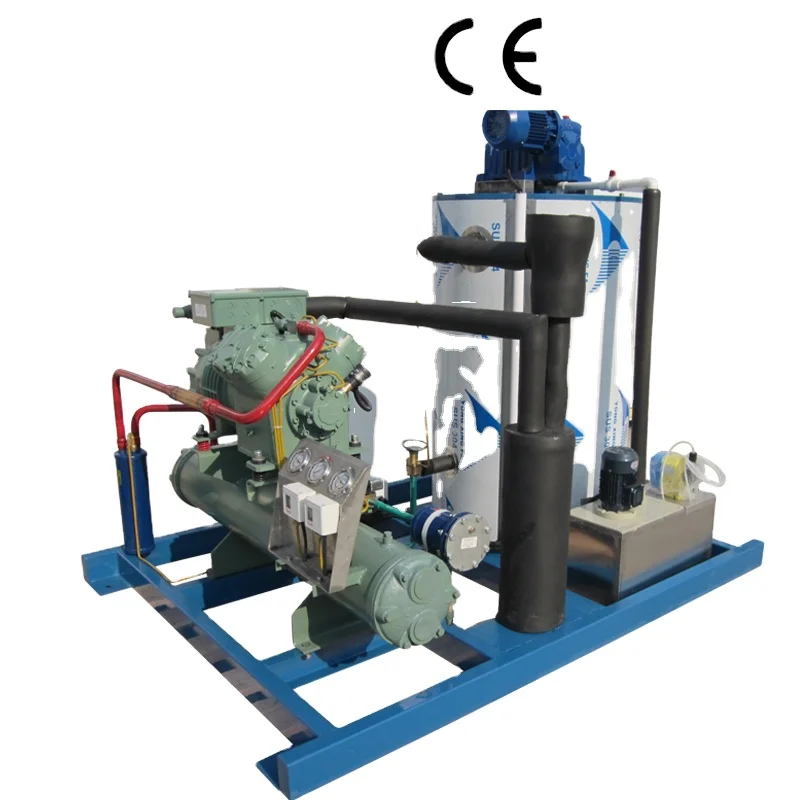 Commercial application of low-consumption 10-ton flake ice machine