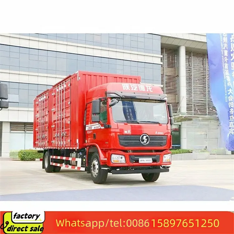 Лидер продаж грузовые грузовики Shacman 8 тонн 15 CLW5120 4x2 6 автомобили коробка для продажи