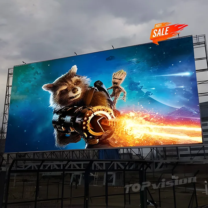 Topvison Outdoor  P3.91 P4.81 Pantalla LED Video Wall 500x500 Die Casting Aluminum Cabinet  Rental Led Screen Display Hub Board