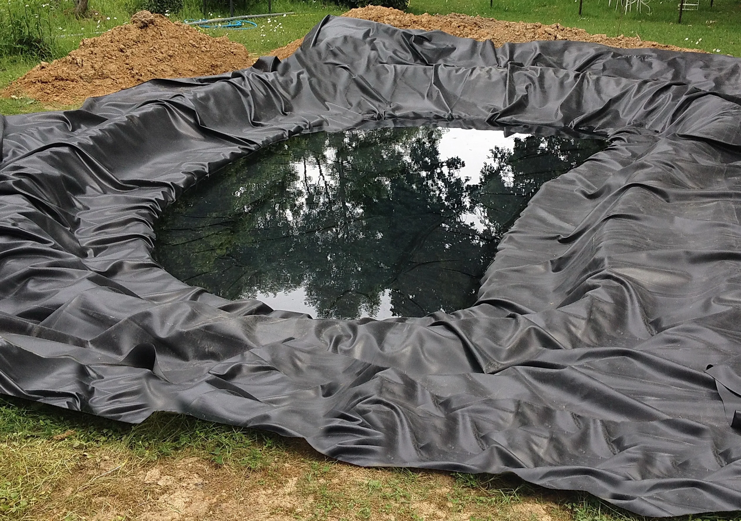 6M to 8M width epdm fish pond water gardens waterproofing rubber liner for sale