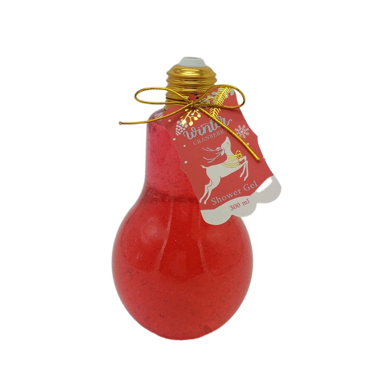 Glittering light bulb bottle 100ML shimmer bubble shower gel hand soap bath body care for aromatheropy home gift set white tea