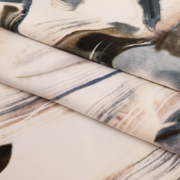 High Quality Comfortable 100% Rayon Brown Floral Printing Rayon rayon Challis Fabric Printed For Pajamas