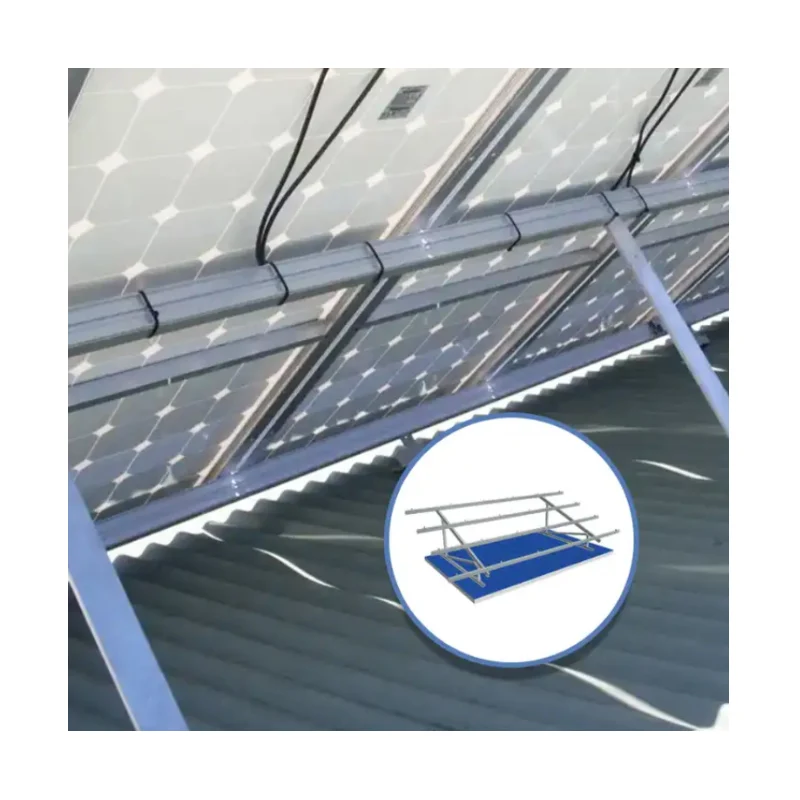 solar car port Hot sale Fast installation concrete flat roof solar panel roof racking system