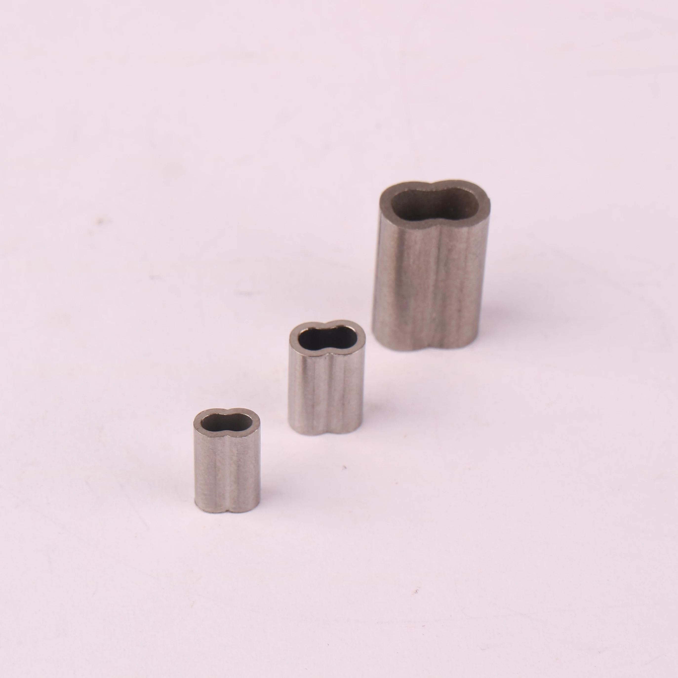 High quality 3mm cable wire Rope Clip 8 Shape Sleeve Hourglass stainless steel Ferrule