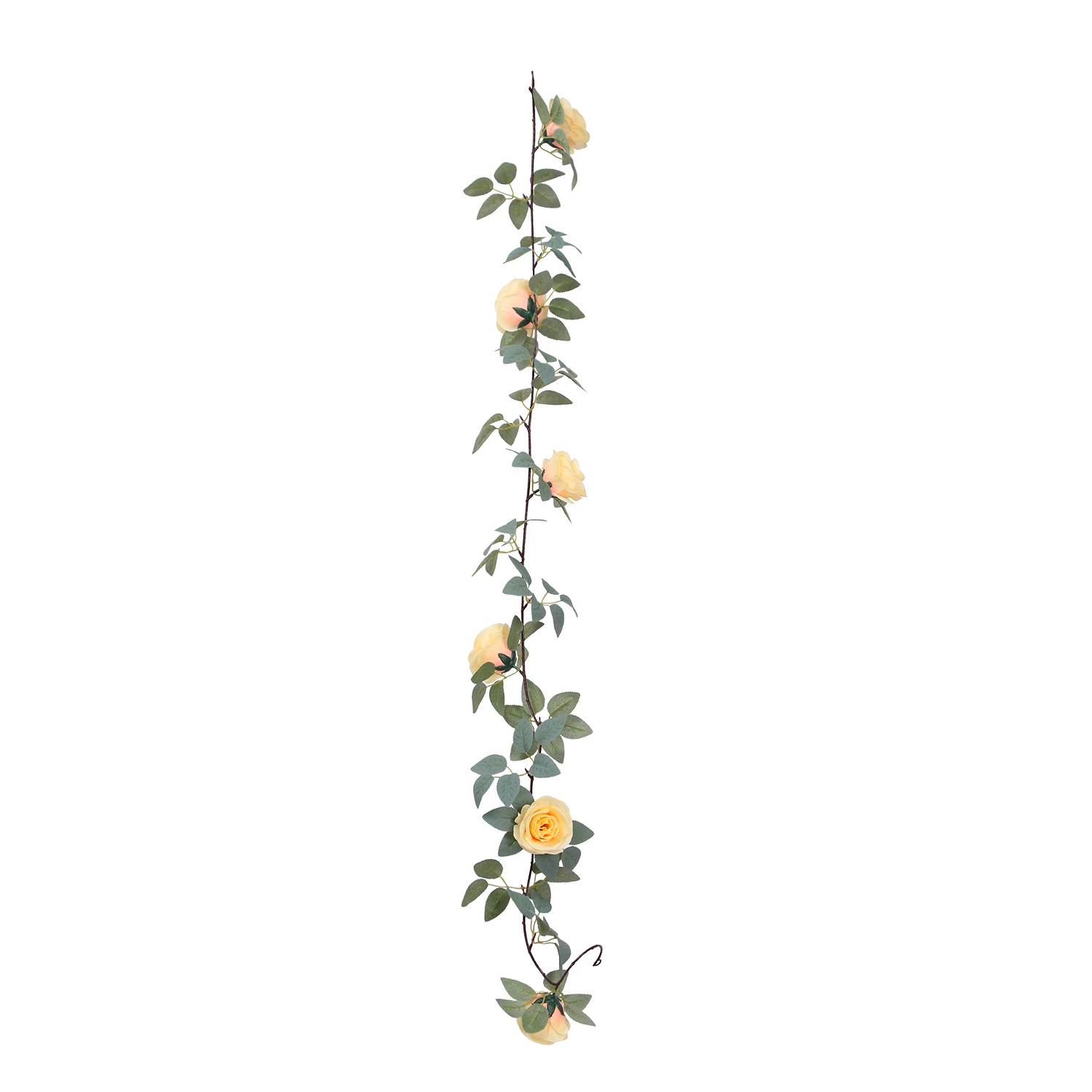 T-31/32/33/34/35 Factory Price Artificial Flowers Greenery Garland Floral Ivy with Mixed Roses Vine for Indoor Decoration