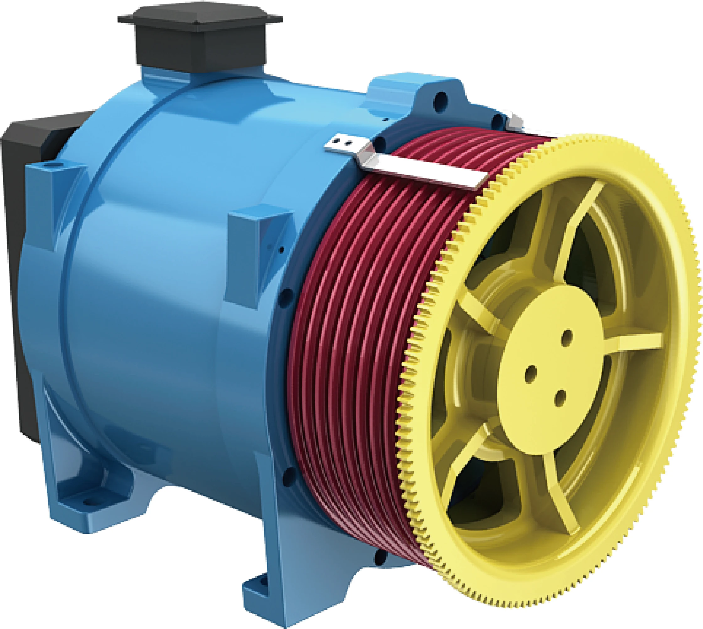 1600~3000 KG European Technology gearless Freight elevator traction machine