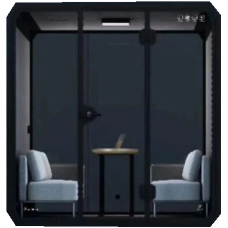 2 person conference soundproof office privacy phone booth sound insulation office meeting pod