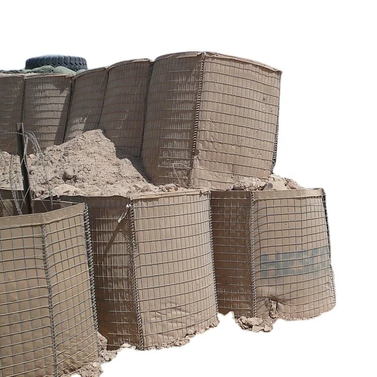 Hot Dipped Galvanized Defensive Barriers For a Shooting Range,HESCO barrier, Mesh Hole Defensive Barrier