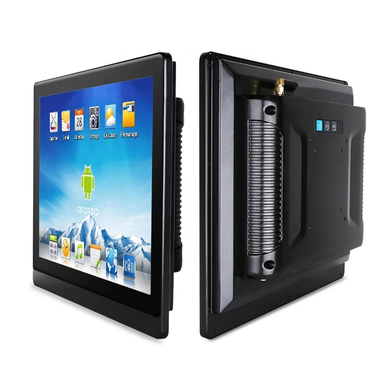 15 inch Vesa Mount IP65 Capacitive Touch Screen All in One Desktops Computer Industrial A64 Android Panel PC with Rj45 and Rs232