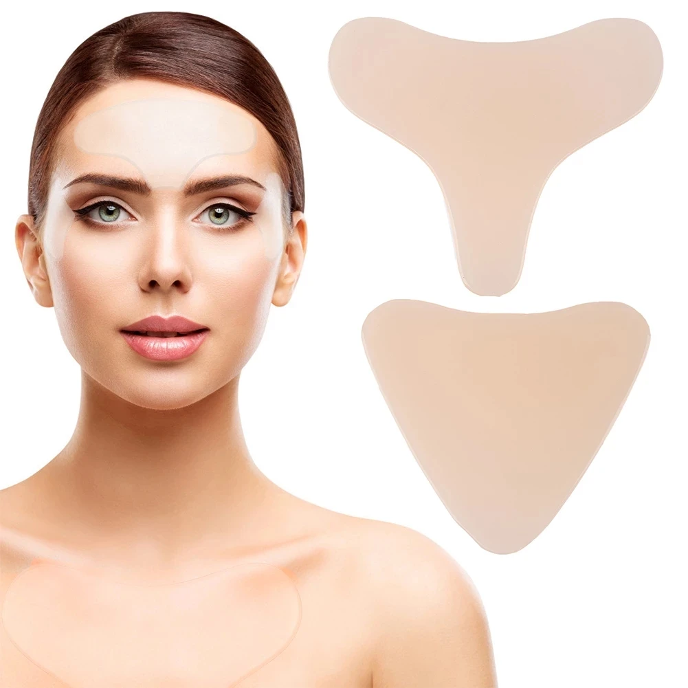 Oem Chest Anti Wrinkle Patches Silicone Chest Breast Pad Smooth Reusable