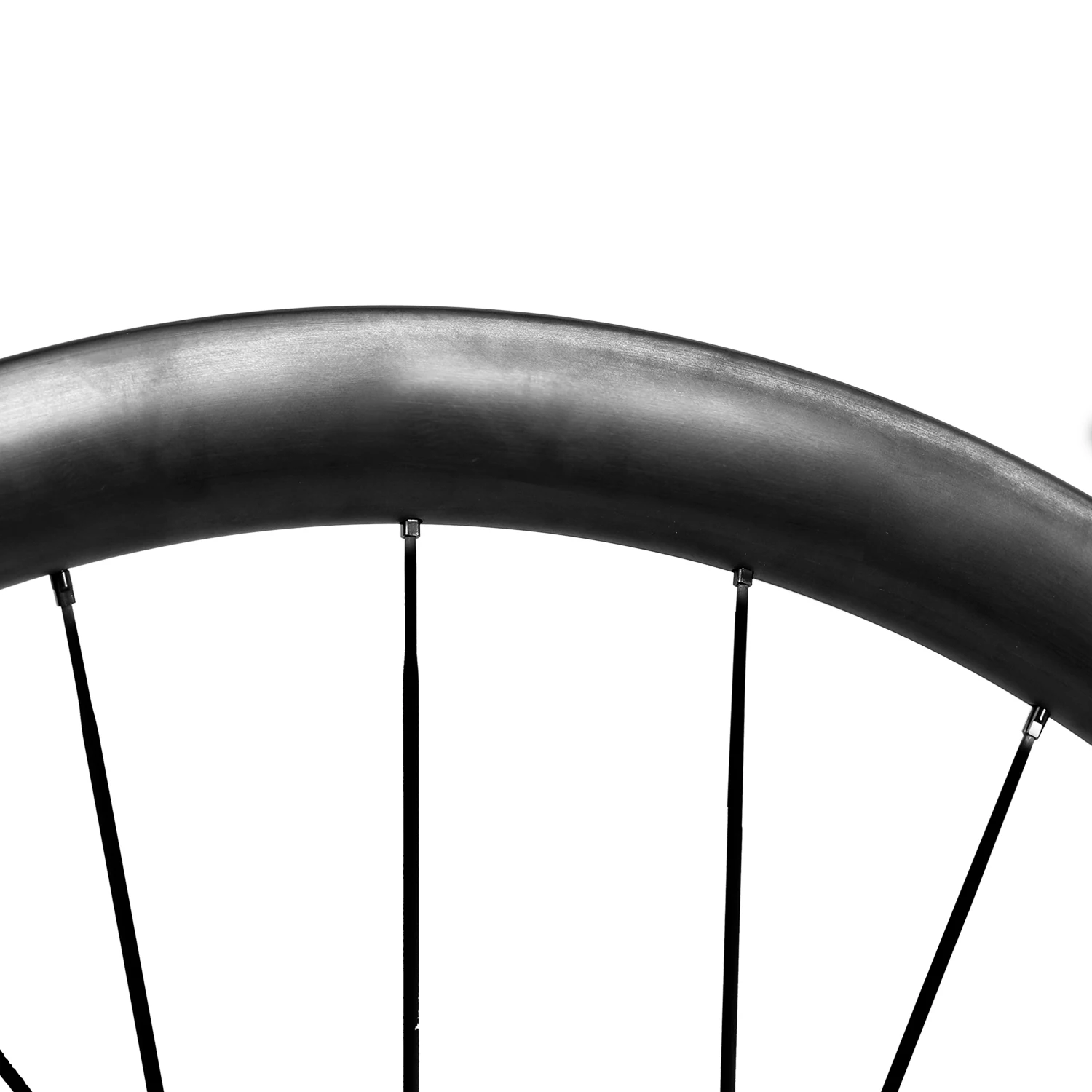 ICAN new design paintless carbon wheels with carbon spoke for road disc bicycle